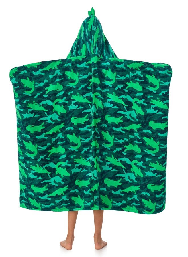 Sainteve Saint Eve Kids 100% Cotton Hooded Towel for Kids and Toddlers - Soft and Super Absorbent Bath, Pool, Beach, Swim Towel Wrap - Green Alligator - Image 3